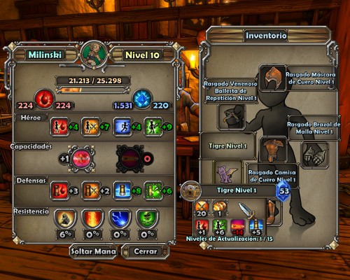 Dungeon Defenders información héroe